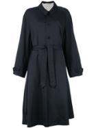 Barena - Trench Coat - Women - Polyester/virgin Wool/spandex/elastane/cotton - 40, Blue, Polyester/virgin Wool/spandex/elastane/cotton