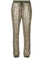 Twin-set Sequinned Track Pants - Green