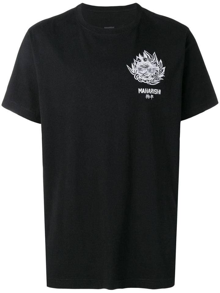 Maharishi Komainu Logo T-shirt - Black