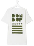 Dondup Kids Logo Print T-shirt - White