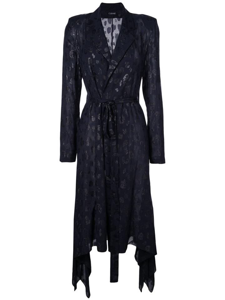 Cushnie Wrap-style Jacket - Blue