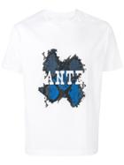 Les Hommes 'wanted' Slogan Print T-shirt - White
