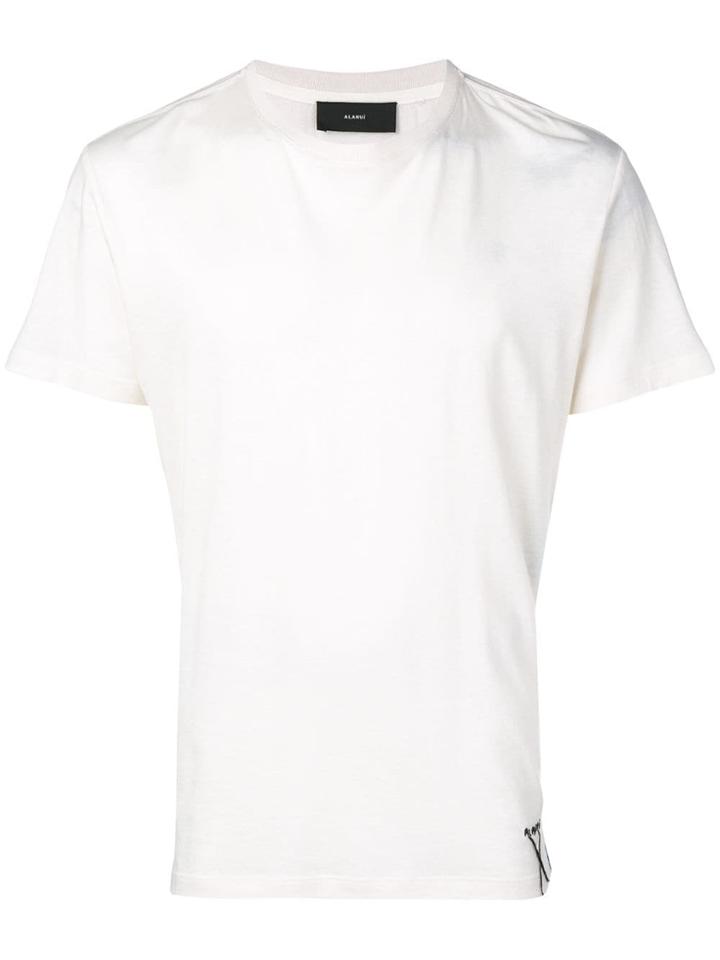 Alanui Embroidered Logo T-shirt - Neutrals