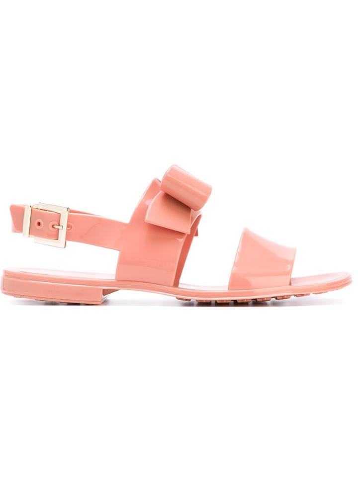 Red Valentino Bow Detail Flat Sandals