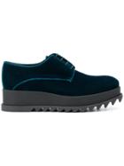 Jil Sander Platform Lace-up Shoes - Blue
