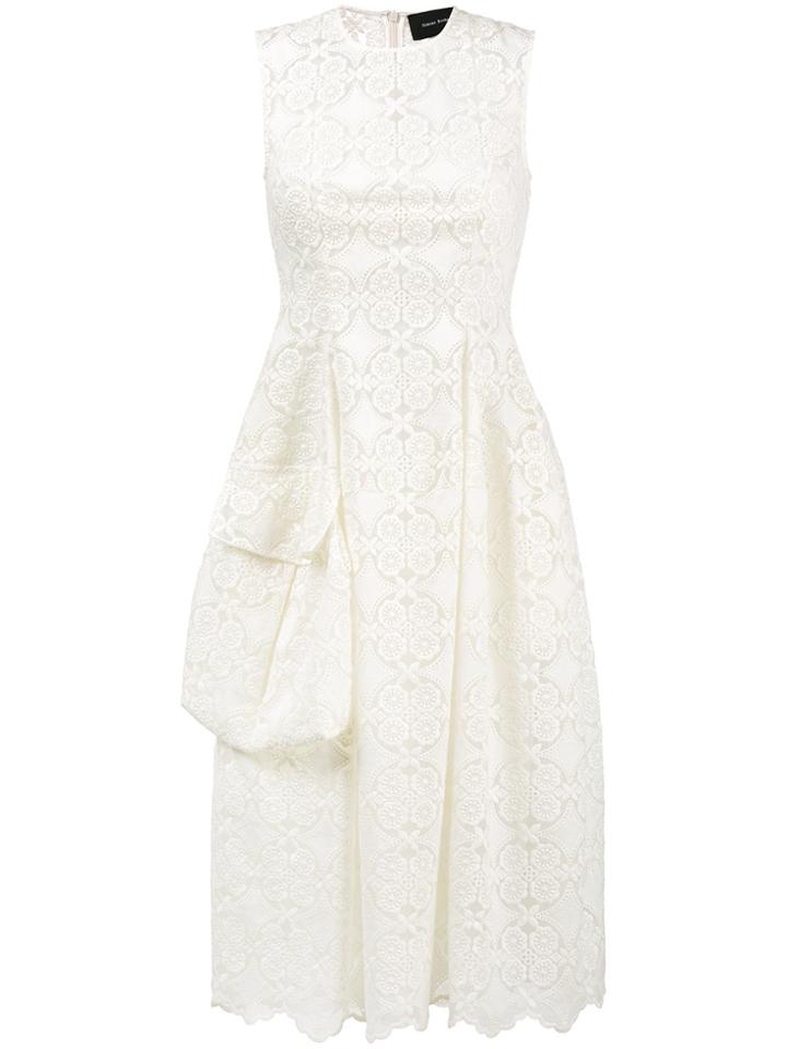 Simone Rocha Midi-dress With Side Pocket - White