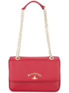 Vivienne Westwood Anglomania Logo Plaque Shoulder Bag, Women's, Red, Leather