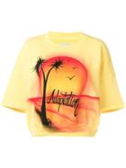 Adaptation Sunset Logo Sweat Tee - Yellow
