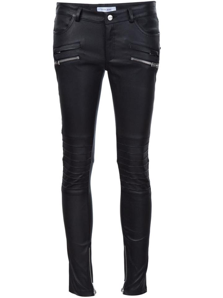Anine Bing Biker Leather Pants