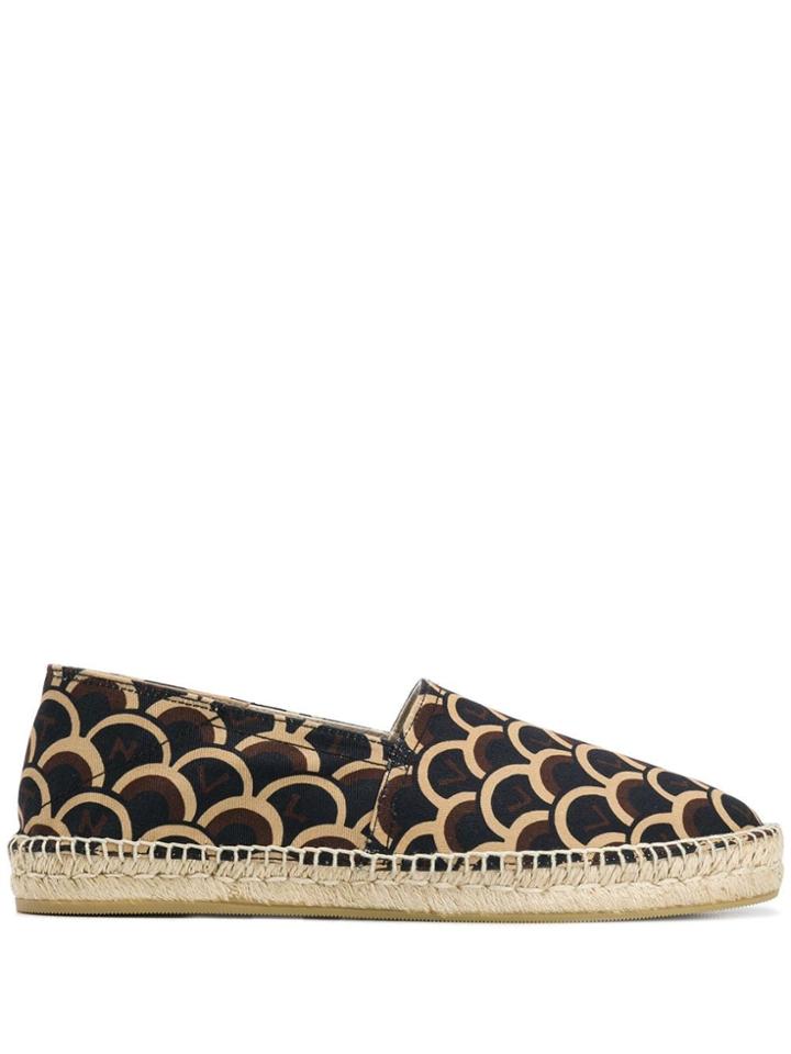 Valentino Valentino Garavani Scale Print Espadrilles - Black