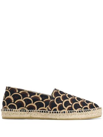 Valentino Valentino Garavani Scale Print Espadrilles - Black
