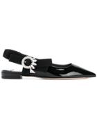 Miu Miu Slingback Ballerina Pumps - Black