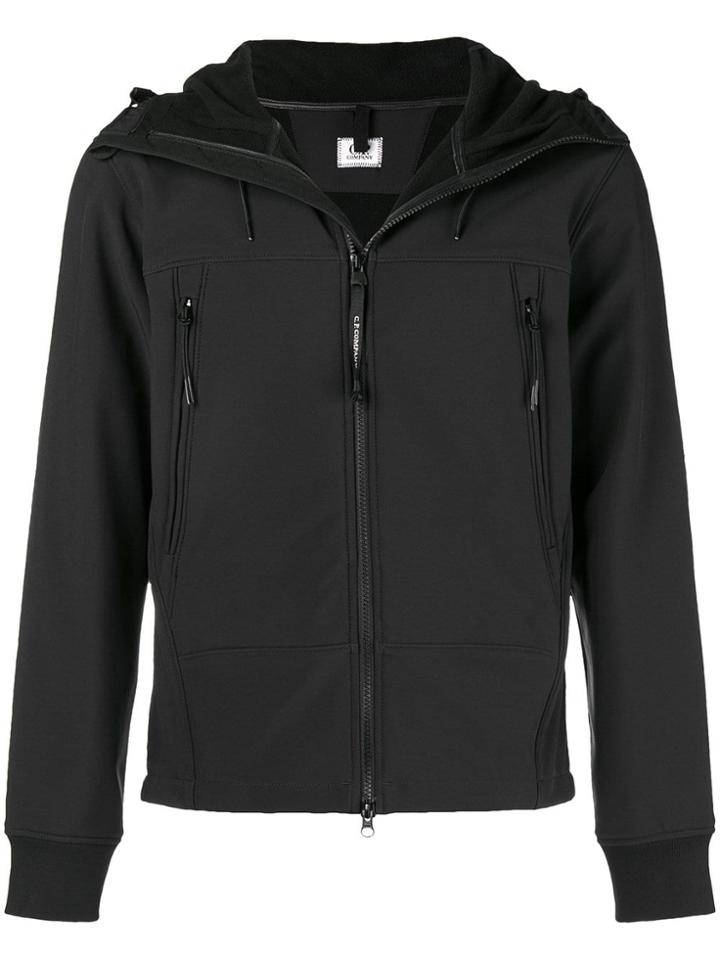 Cp Company Hooded Lightweight Jacket - Black