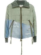 Greg Lauren Patchwork Zipped Jacket - Green