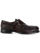 Versace Buckled Brogues - Red