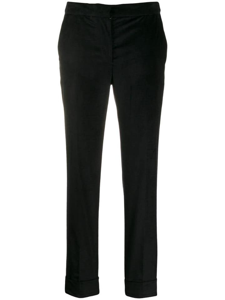 Pt01 Cropped Skinny Trousers - Black