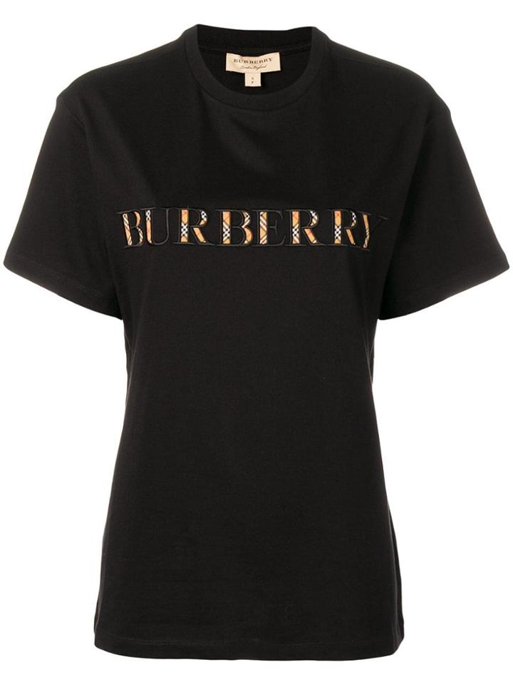 Burberry Logo Print T-shirt - Black