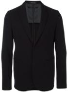 Emporio Armani Classic Blazer, Men's, Size: 50, Black, Polyester/spandex/elastane/virgin Wool