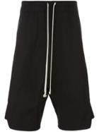 Rick Owens Dropped Crotch Track Shorts - Black
