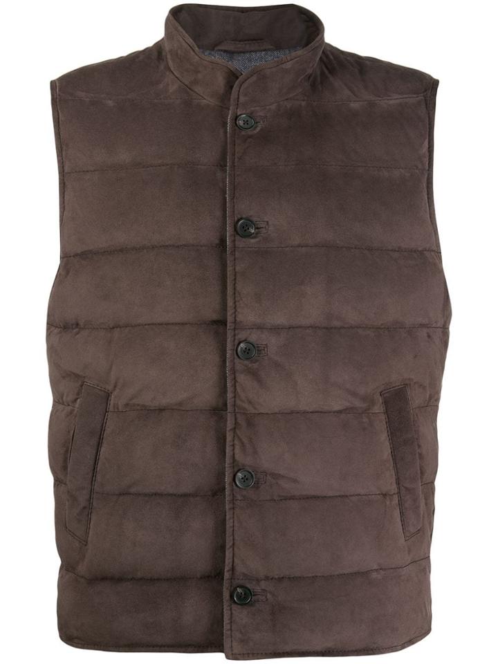 Altea Reversible Gilet Jacket - Brown