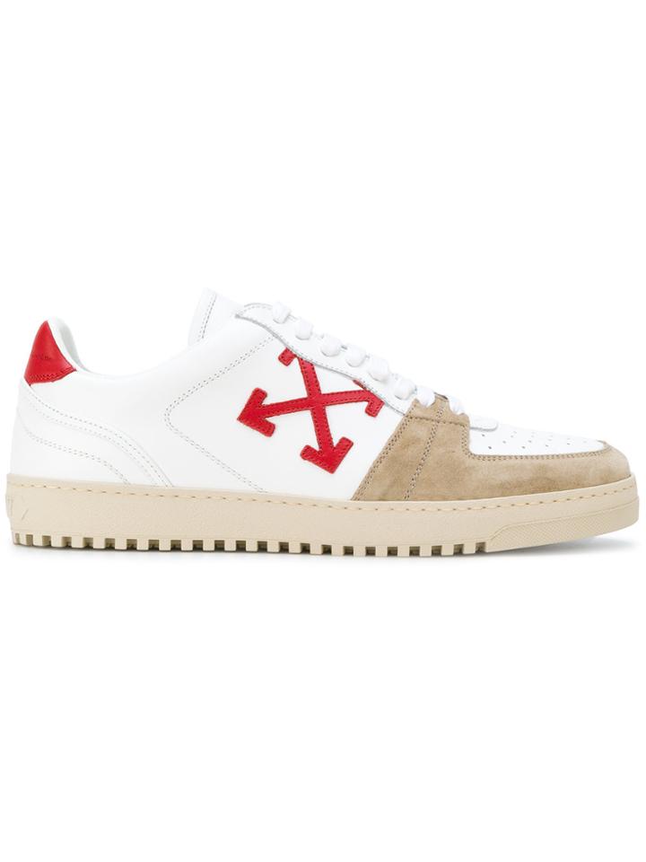 Off-white Ridged Sole Sneakers