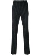 Theory Striped Zaine Trousers - Blue