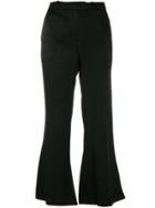 Etro Floral Embroidered Cropped Trousers - Black