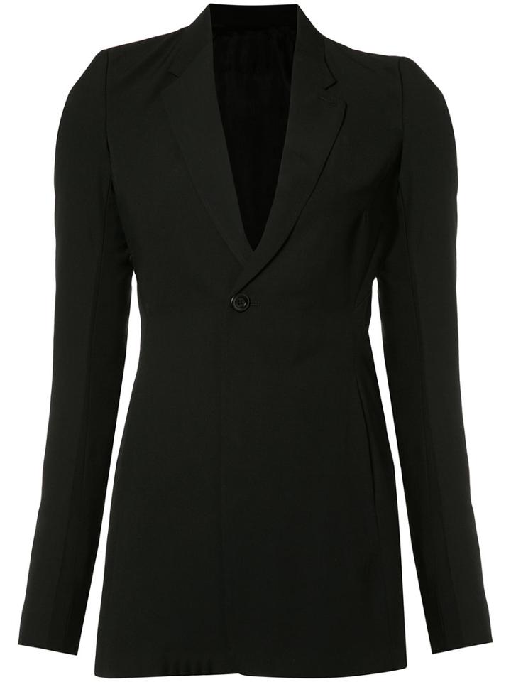 Rick Owens Tailored Jacket, Women's, Size: 44, Black, Cupro/virgin Wool/viscose