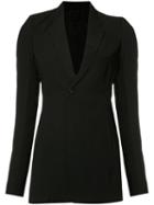 Rick Owens Tailored Jacket, Women's, Size: 44, Black, Cupro/virgin Wool/viscose