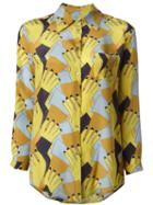 L'autre Chose Long-sleeve Shirt, Women's, Size: 44, Yellow, Silk