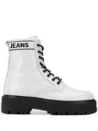 Tommy Jeans Leather Ankle Boots - White