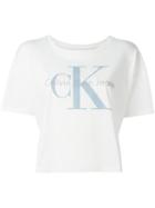 Calvin Klein Jeans Logo Print T-shirt, Women's, Size: Large, Cotton