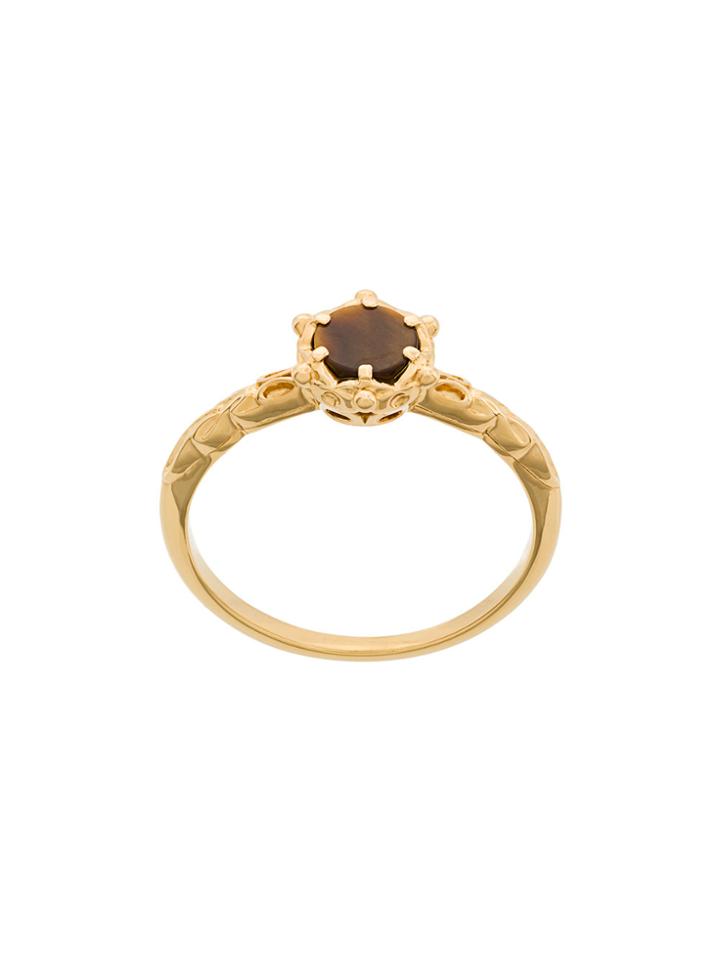 Astley Clarke Tigers Eye Floris Ring - Metallic