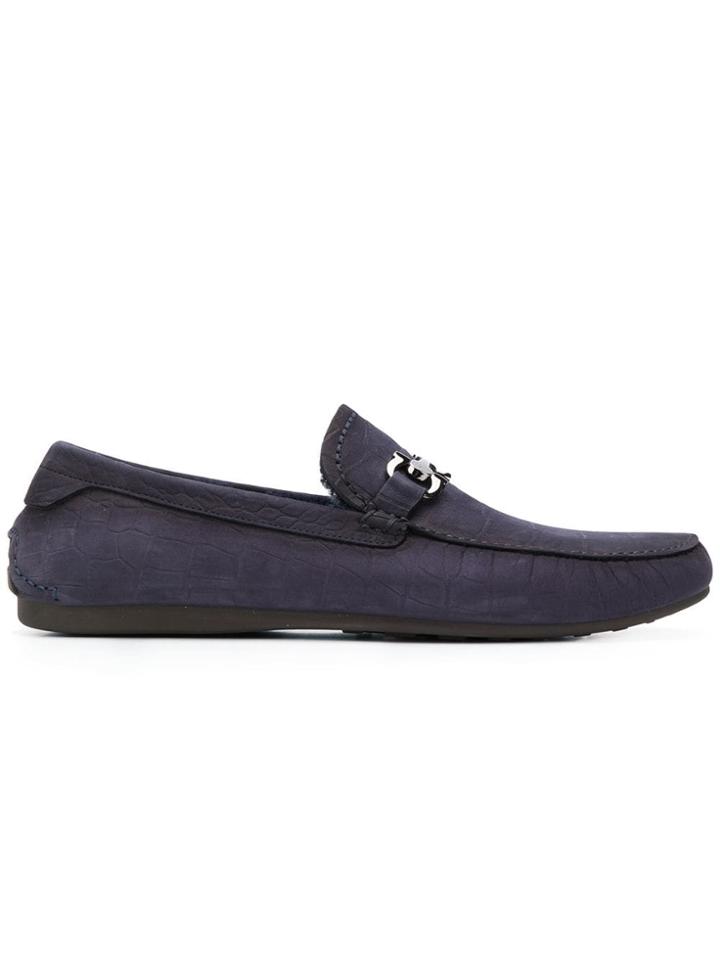 Salvatore Ferragamo Salvatore Ferragamo 695093 Blue Calf Leather