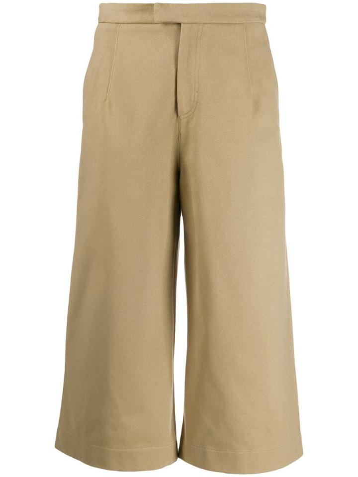 Jejia Cropped Wide Leg Trousers - Neutrals