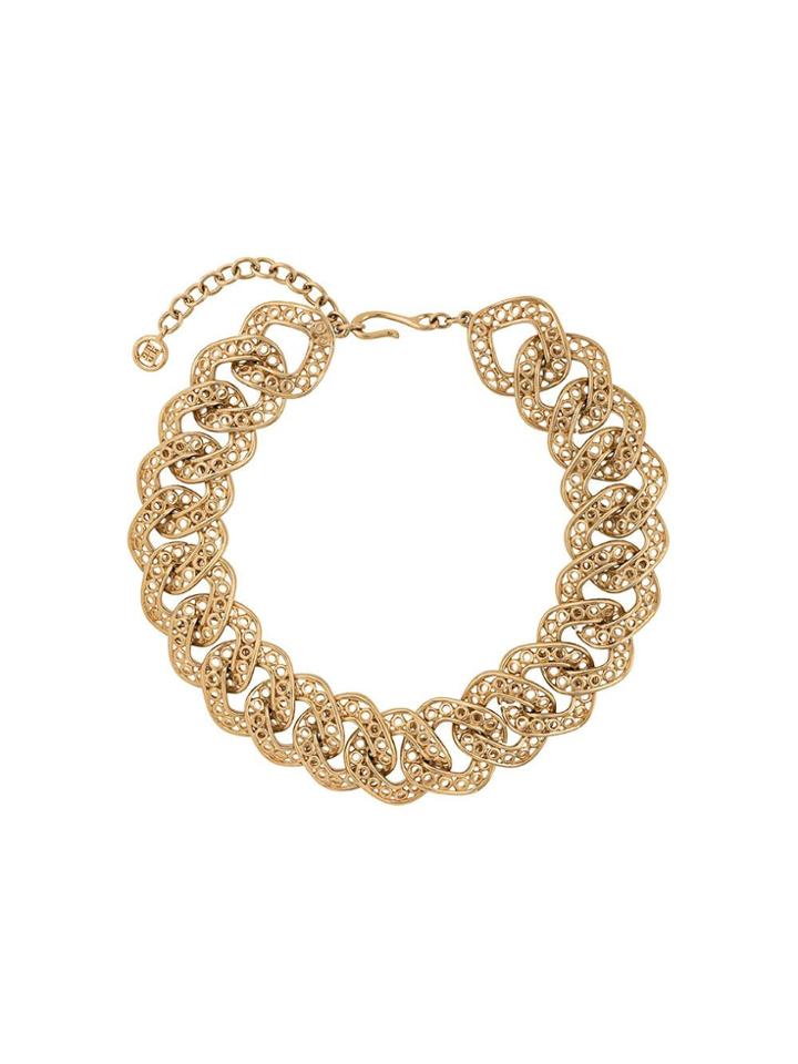 Givenchy Pre-owned Bent Circle Necklace - Gold