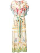 Temperley London Athena Printed Kaftan Dress - Neutrals