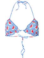Mc2 Saint Barth Watermelon Print Bikini Top - Blue