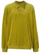 Supreme Velour Long Sleeve Polo - Green