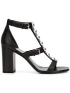 Saint Laurent Studded Open Toe Sandals