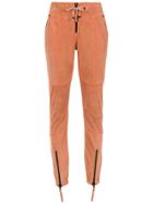 Andrea Bogosian Leather Skinny Trousers - Nude & Neutrals