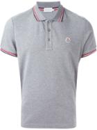 Moncler Classic Polo Shirt, Men's, Size: Large, Grey, Cotton
