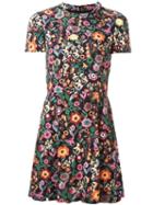 Red Valentino Floral Print Shortsleeved Dress