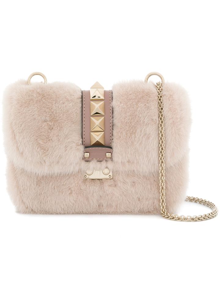 Valentino Valentino Garavani Glam Lock Shoulder Bag - White