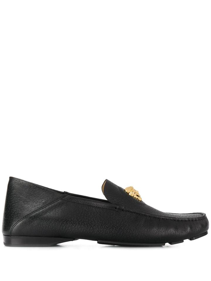 Versace Medusa Medallion Loafers - Black