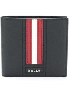 Bally Stripe Detail Billfold Wallet - Black