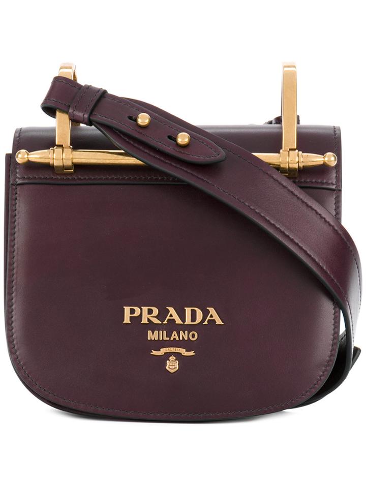 Prada Pionnière Satchel - Pink & Purple