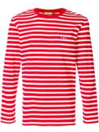 Maison Kitsuné Long-sleeve Stripe T-shirt - Red