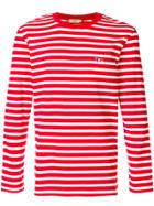 Maison Kitsuné Long-sleeve Stripe T-shirt - Red
