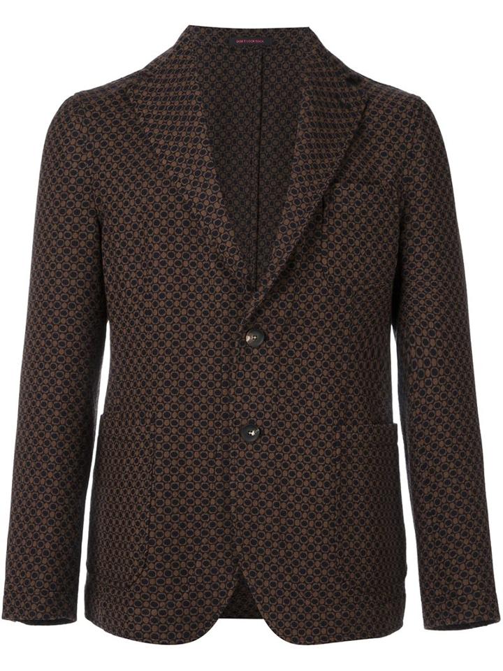 The Gigi 'angie' Blazer, Men's, Size: 50, Brown, Cotton/cupro/virgin Wool